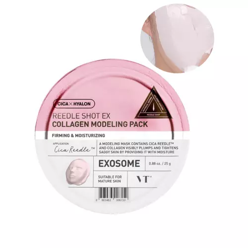 Альгинатная маска с микроиглами с коллагеном VT Cosmetics Reedle Shot EX Collagen Modeling Pack, 25 гр Альгинатная маска с микроиглами с коллагеном VT Cosmetics Reedle Shot EX Collagen Modeling Pack, 25 гр